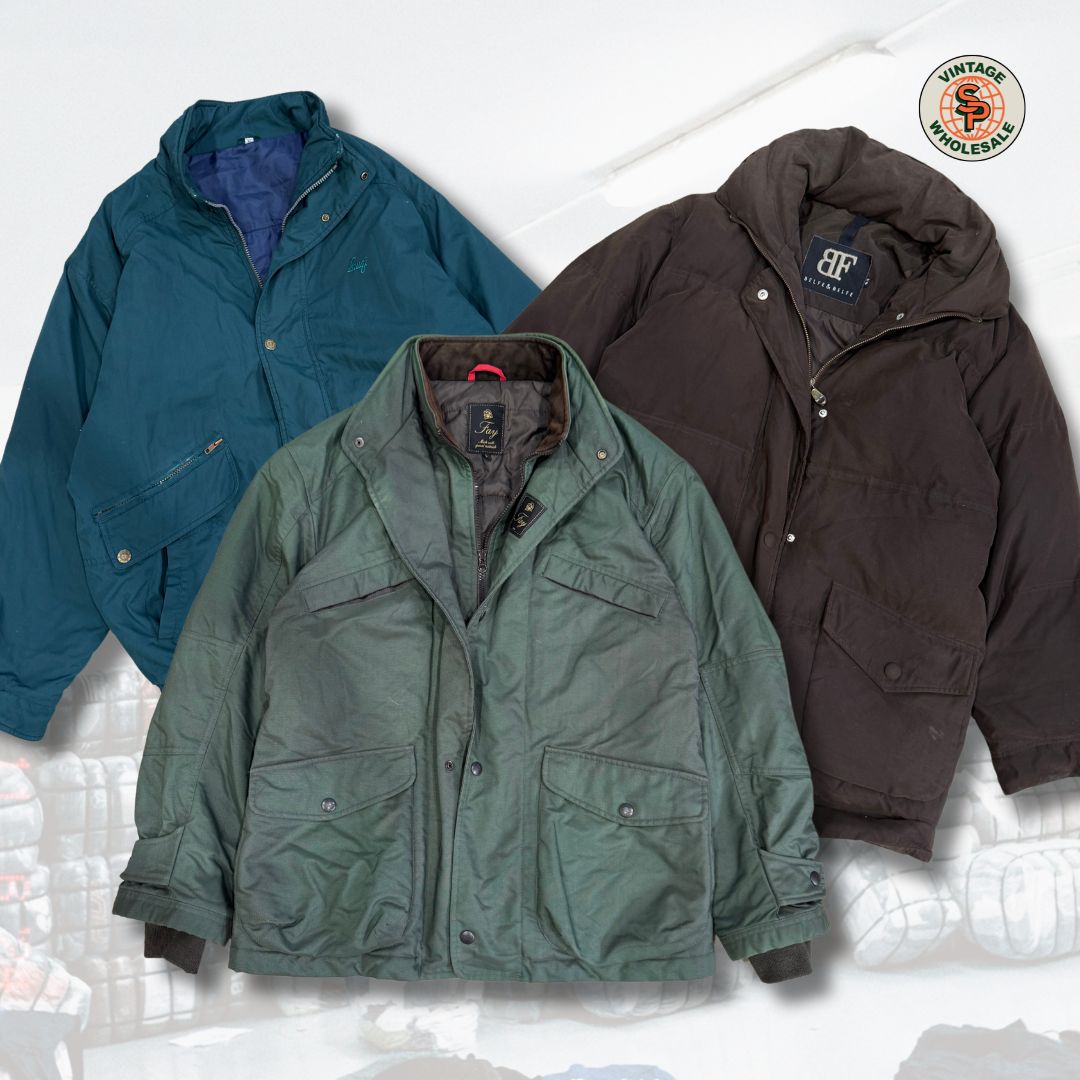 10kg chaquetones vintage - SP Vintage Wholesale