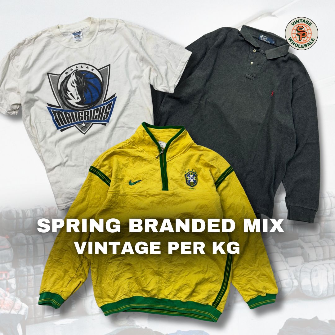 10kg Mix marca vintage de primavera - SP Vintage Wholesale