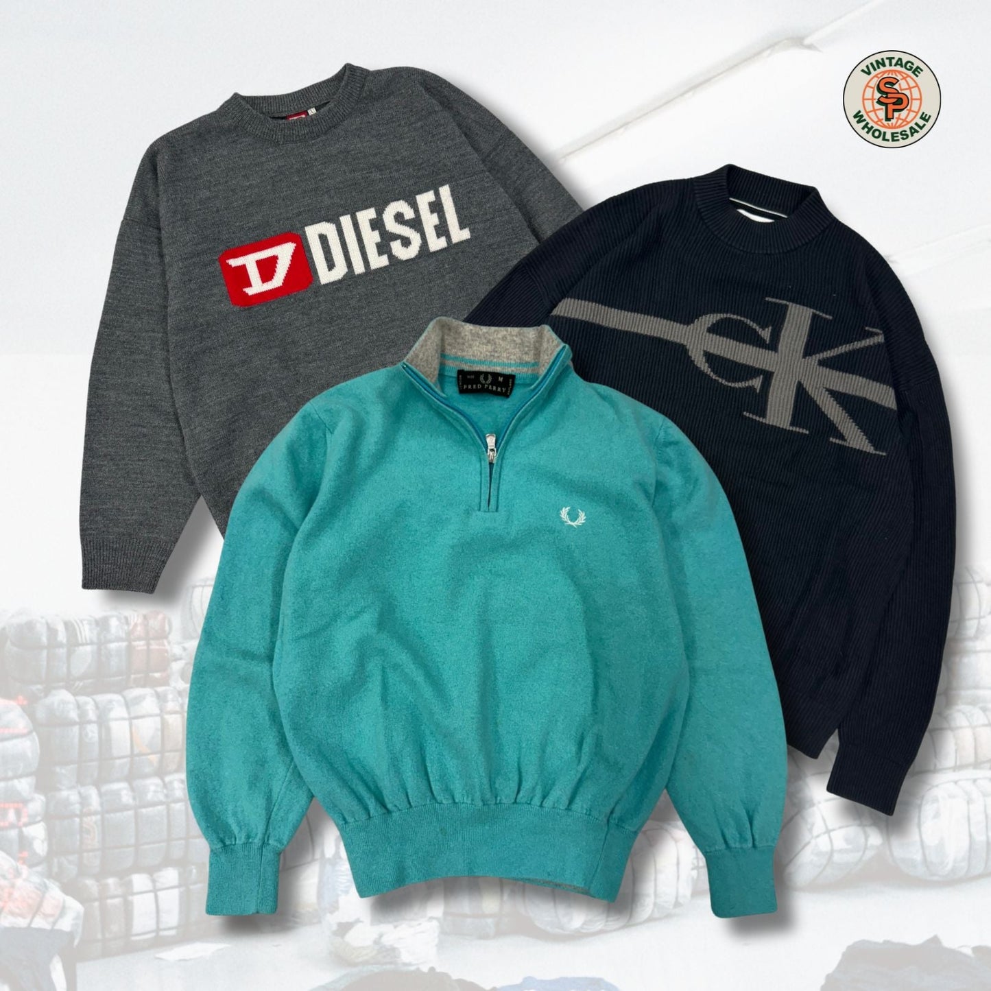 10x Pulls de marque Premium à la pièce - SP Vintage Wholesale
