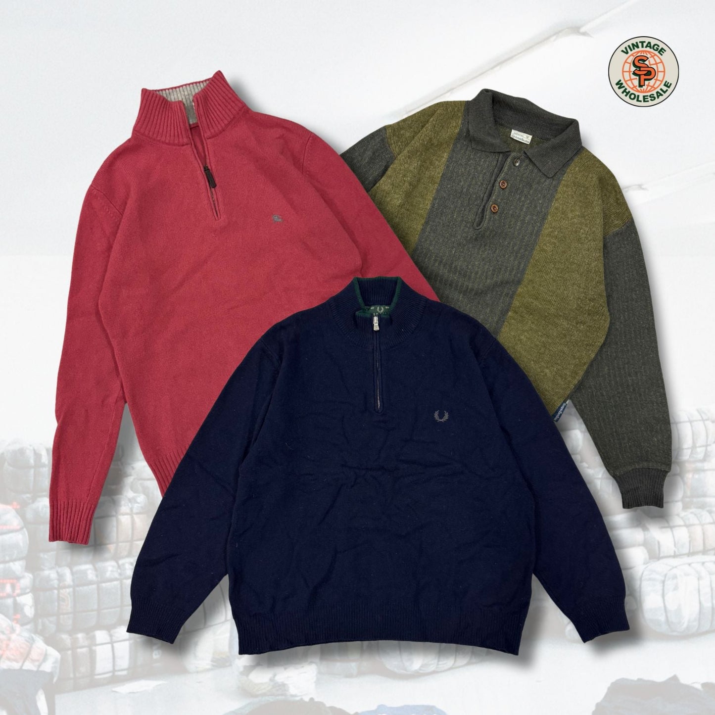 10x Pulls de marque Premium à la pièce - SP Vintage Wholesale