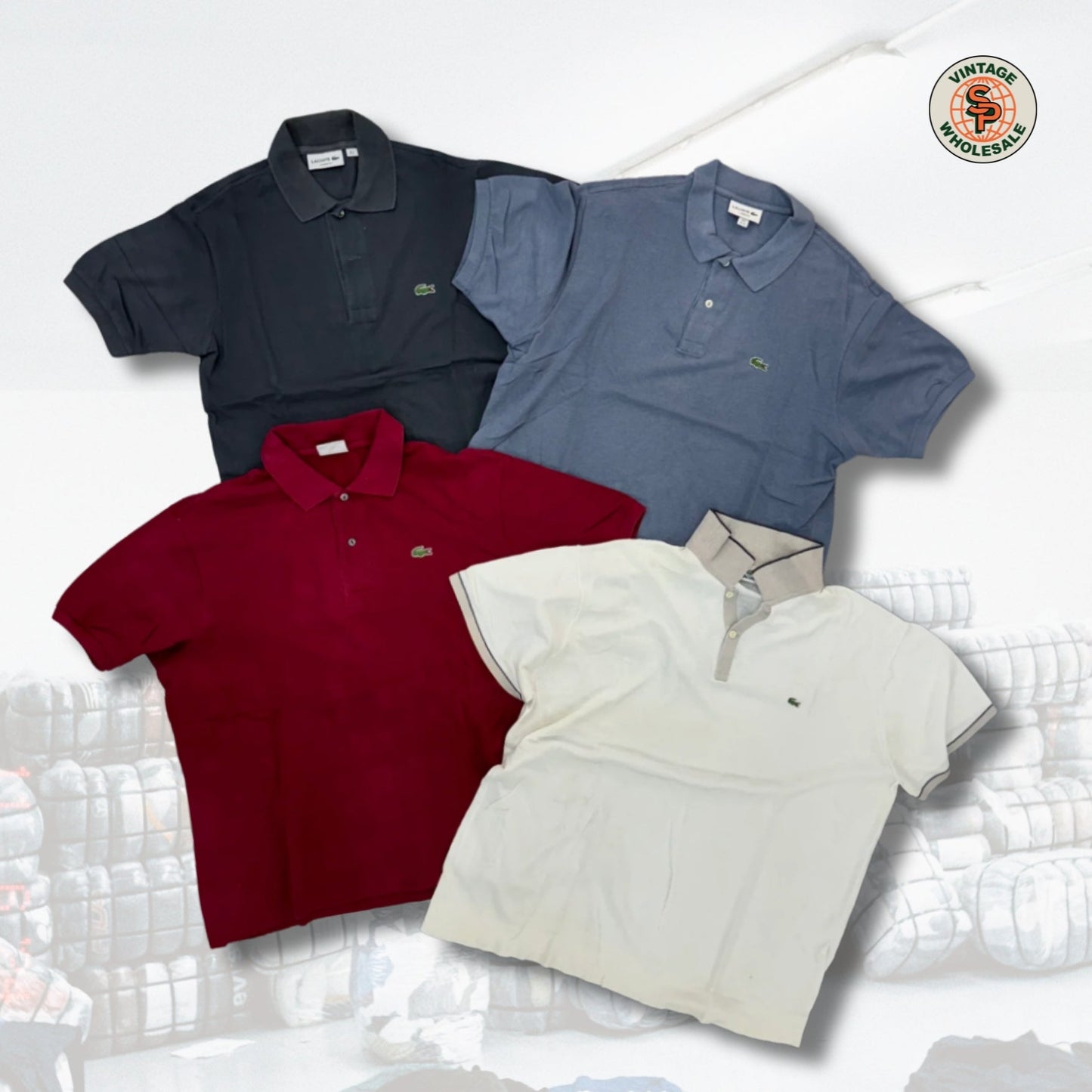 10x Polos Lacoste vintage - SP Vintage Wholesale