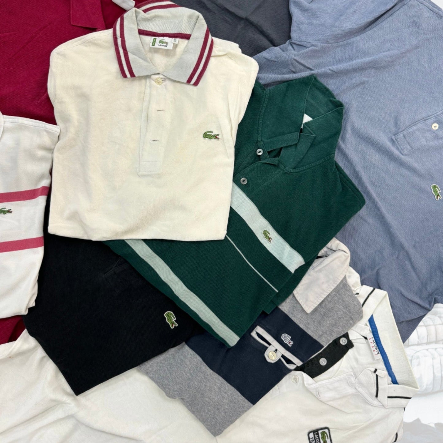 10x Polos Lacoste vintage - SP Vintage Wholesale