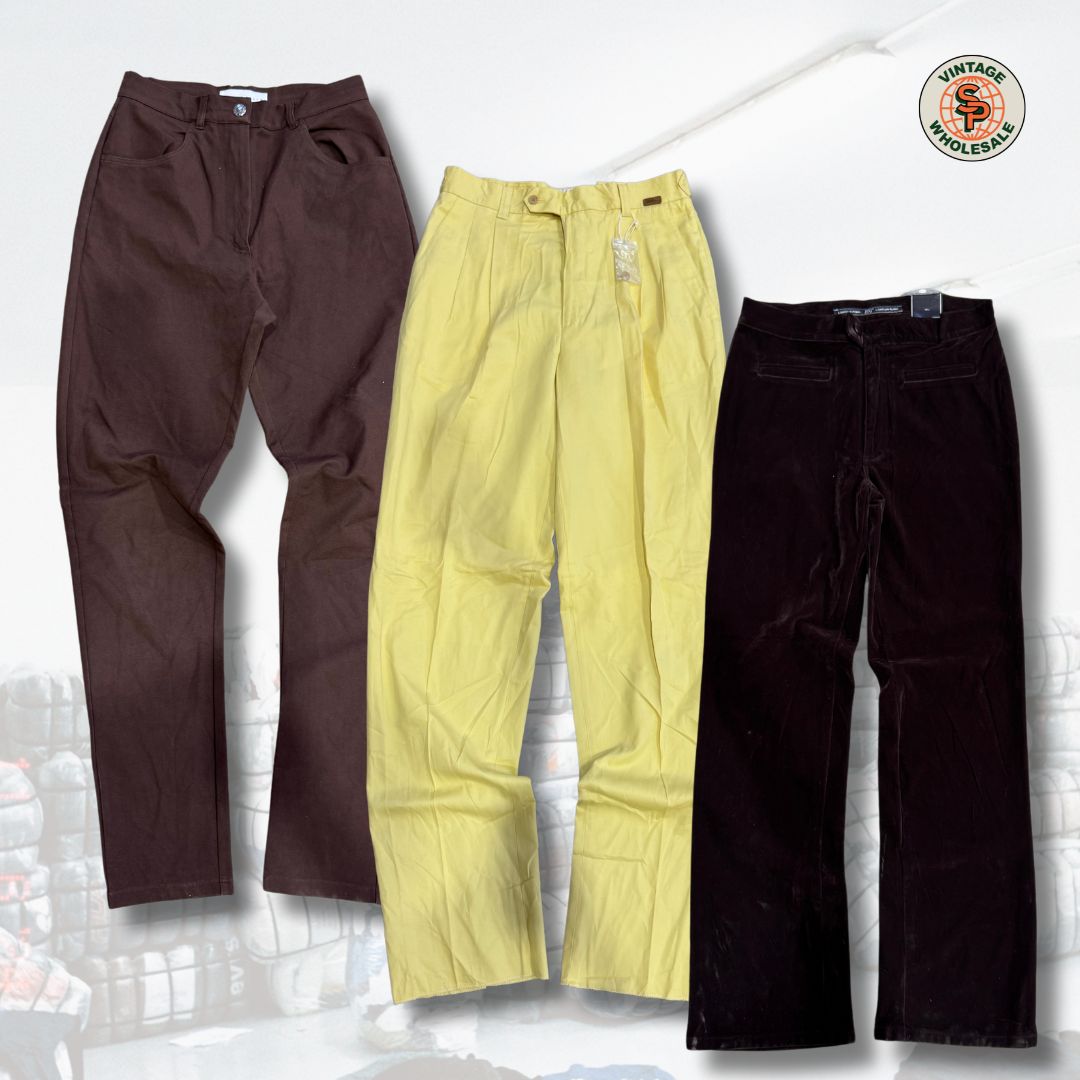 10x pantalones de pinza vintage - SP Vintage Wholesale