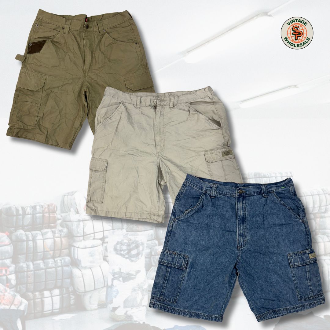10x Shorts cargo Wrangler vintage - SP Vintage Wholesale