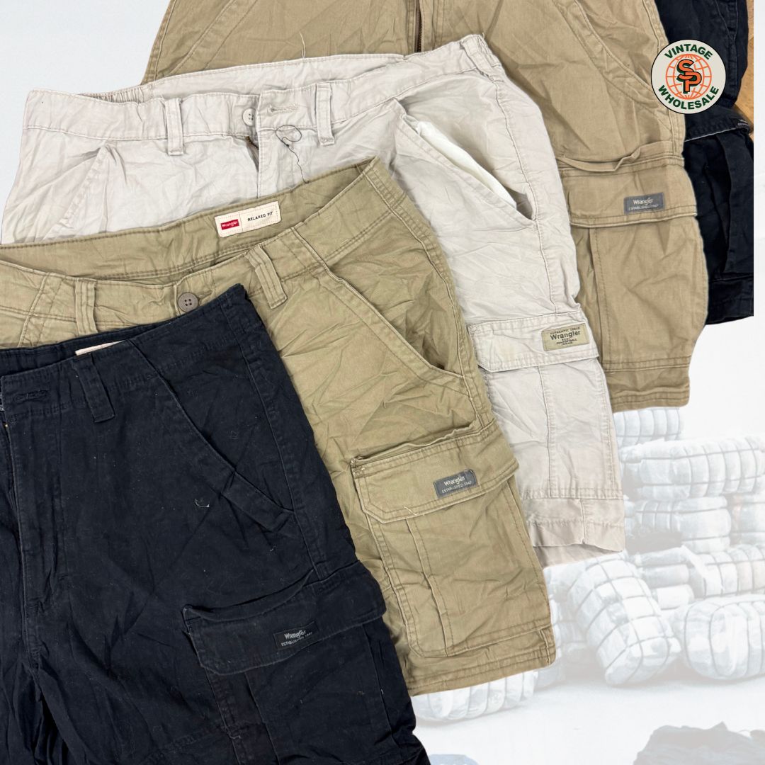 10x Shorts cargo Wrangler vintage - SP Vintage Wholesale