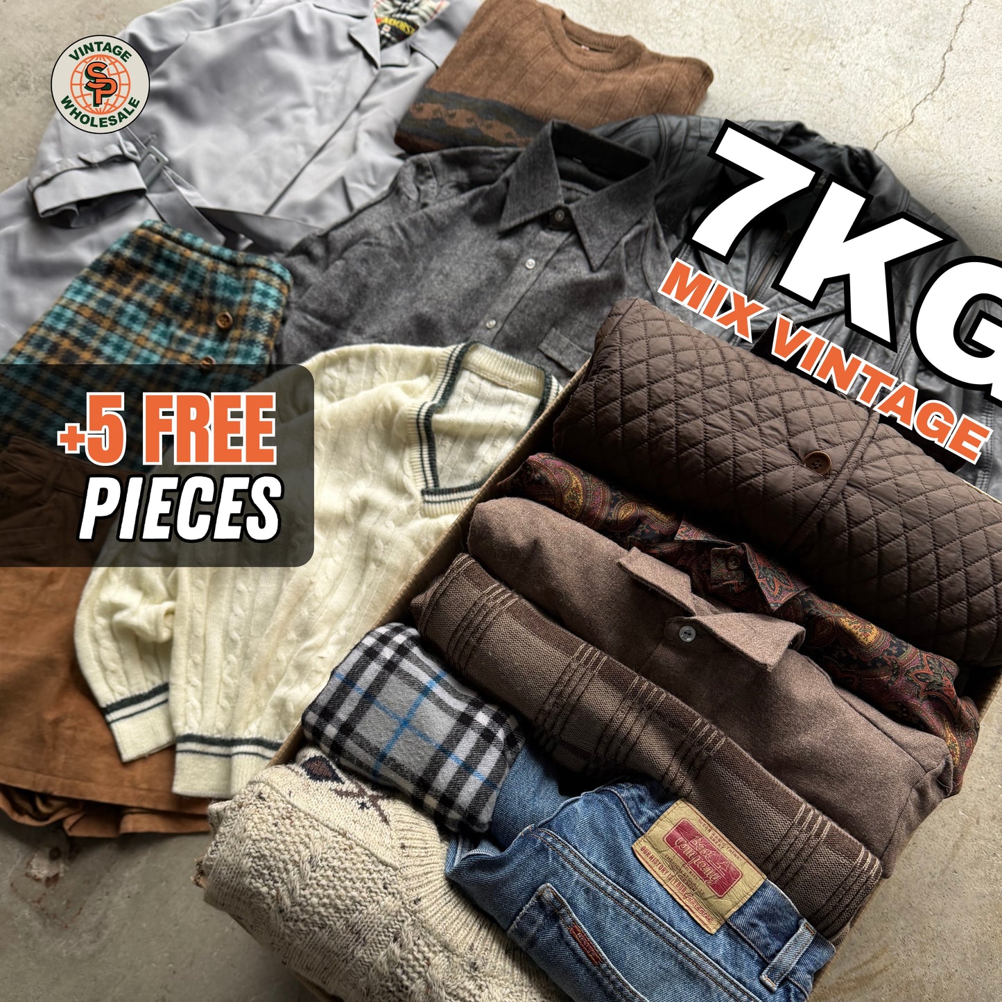 Cream vintage RESELLER BOX