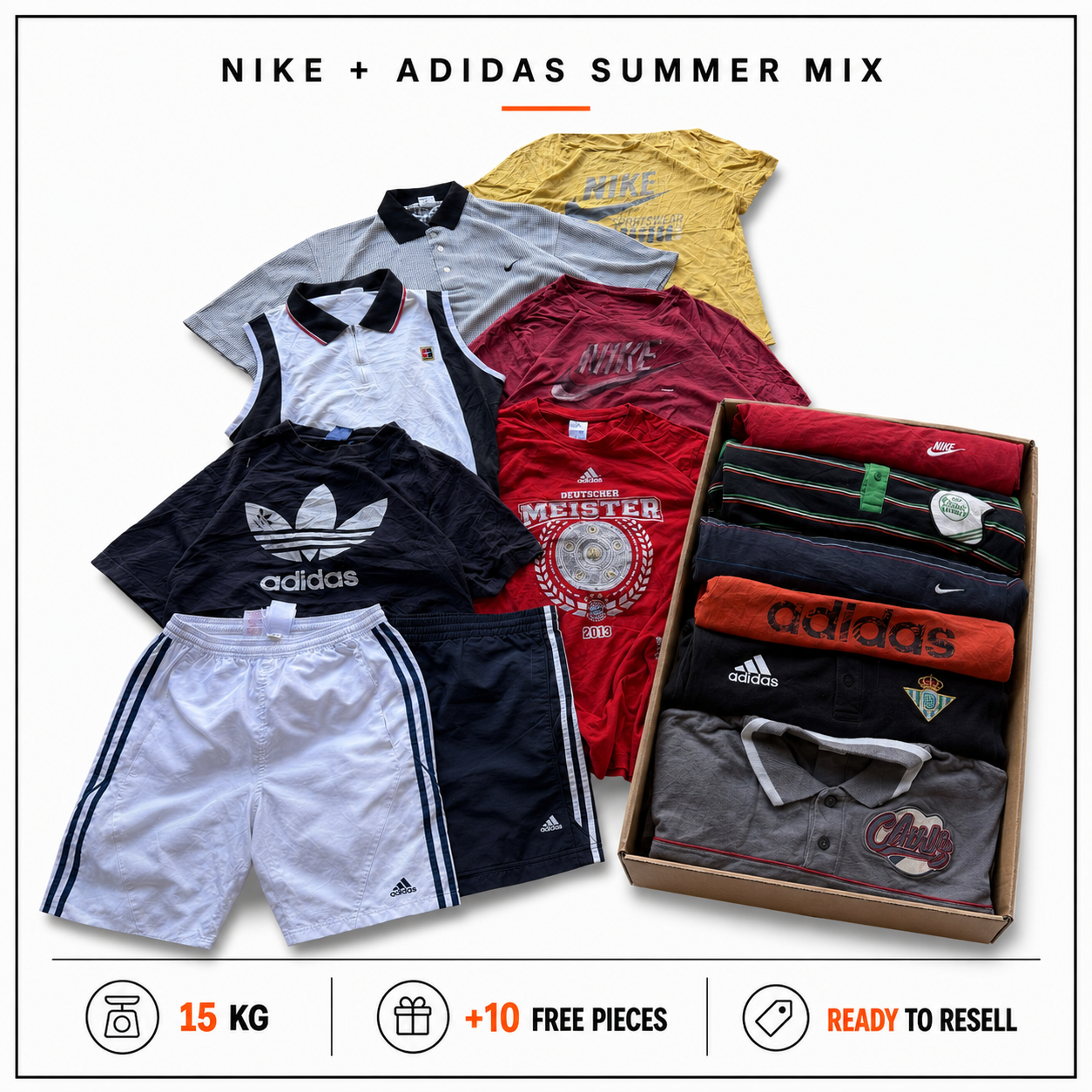NIKE + ADIDAS SUMMER RESELLER BOX 15KG