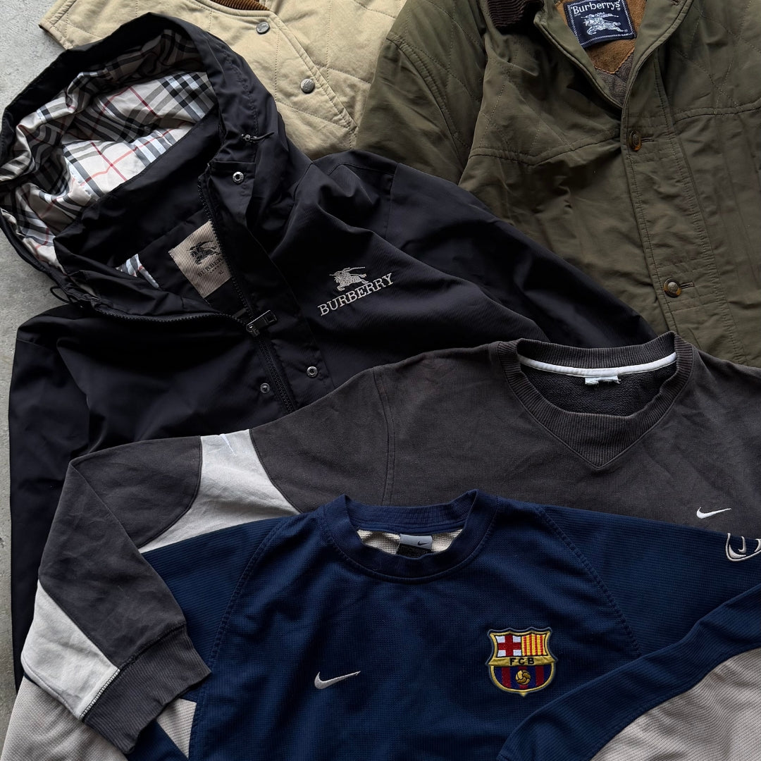 Ropa vintage al kilo ideal para tiendas de segunda mano y reventa.