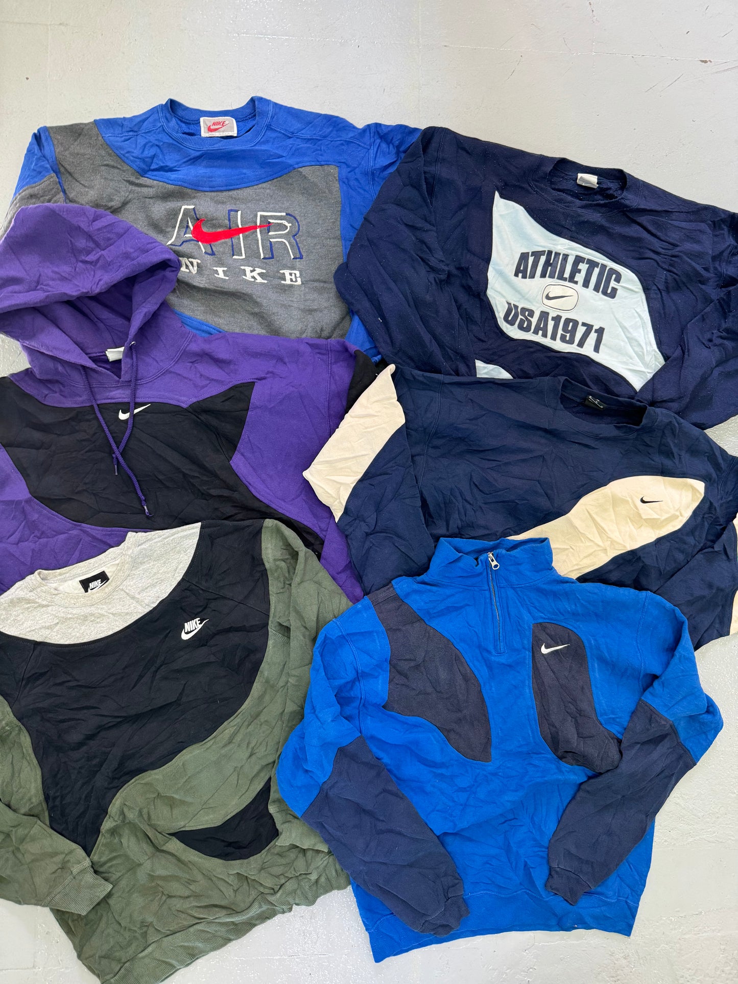 PRE-ORDER 10x Sudaderas Nike rework de marca por piezas - SP Vintage Wholesale