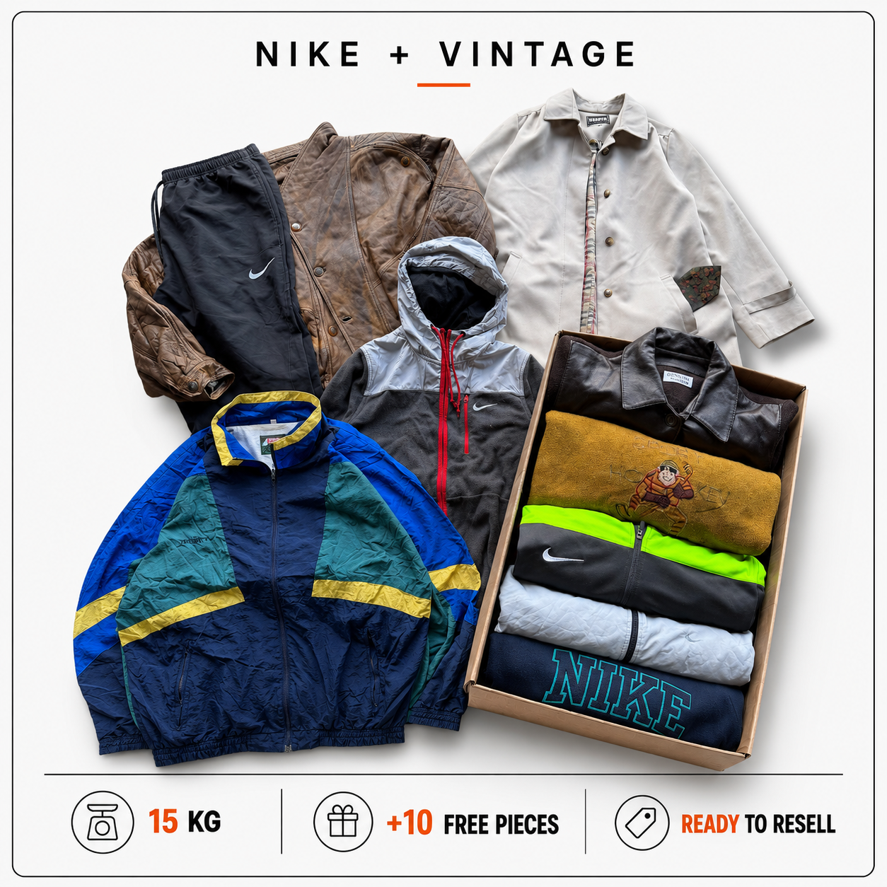 NIKE + VINTAGE RESELLER BOX 15KG