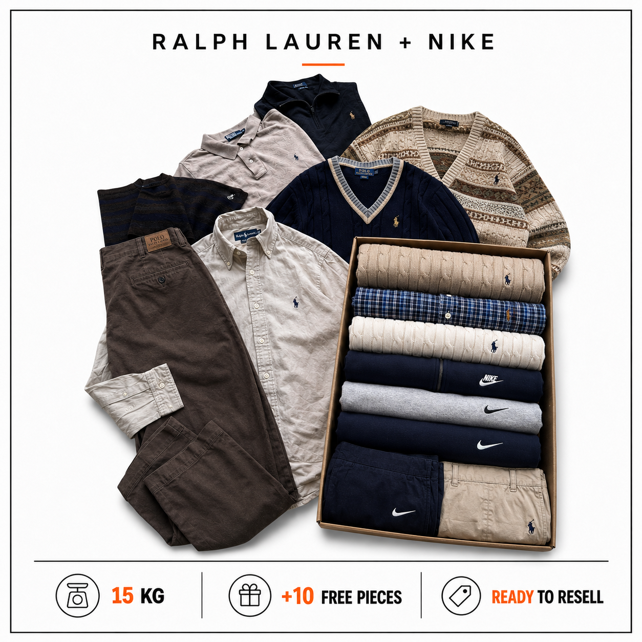 RALPH LAUREN + NIKE RESELLER BOX 15KG