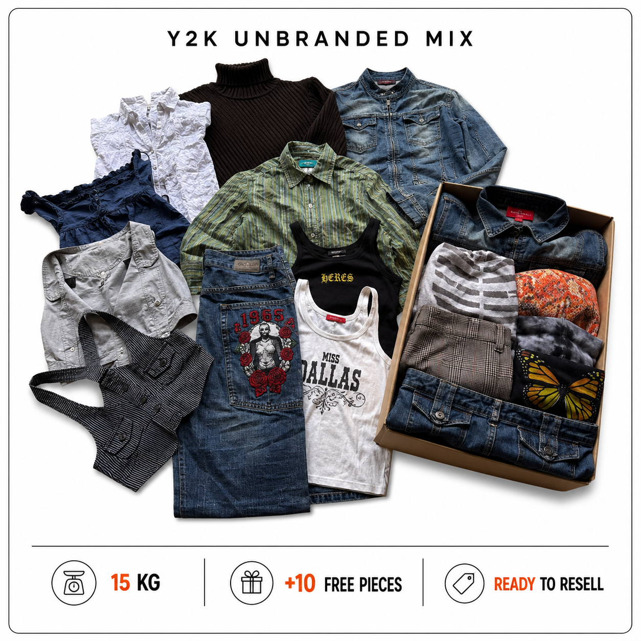 Y2K UNBRANDED MIX RESELLER BOX 15KG