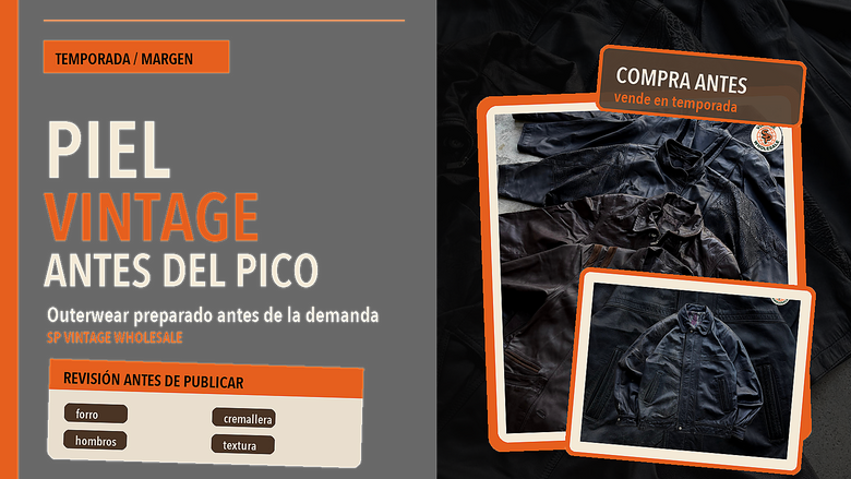 Chaquetas de piel vintage: cómo preparar una categoría de margen antes de temporada