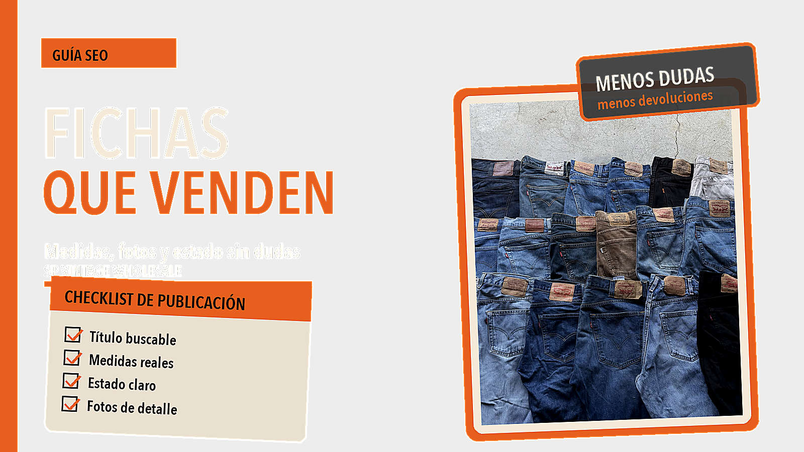 Cómo crear fichas de producto para ropa vintage que reduzcan dudas y devoluciones
