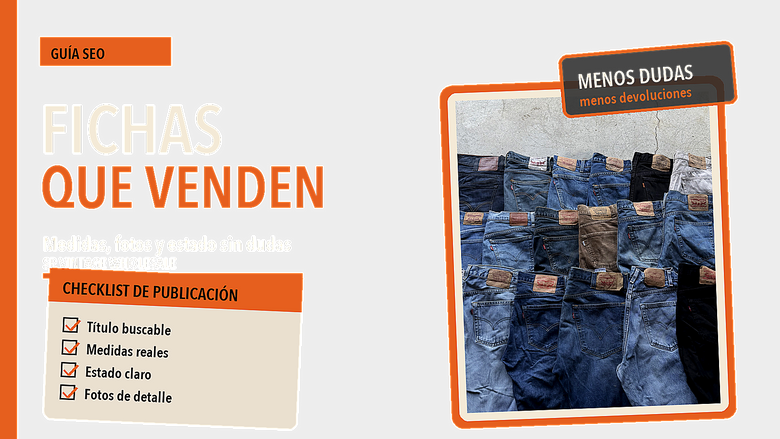 Cómo crear fichas de producto para ropa vintage que reduzcan dudas y devoluciones