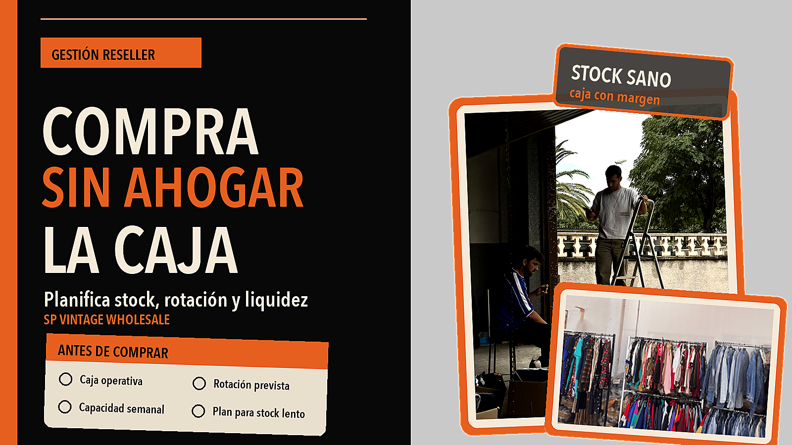 Cómo planificar compras de stock vintage sin quedarte sin liquidez