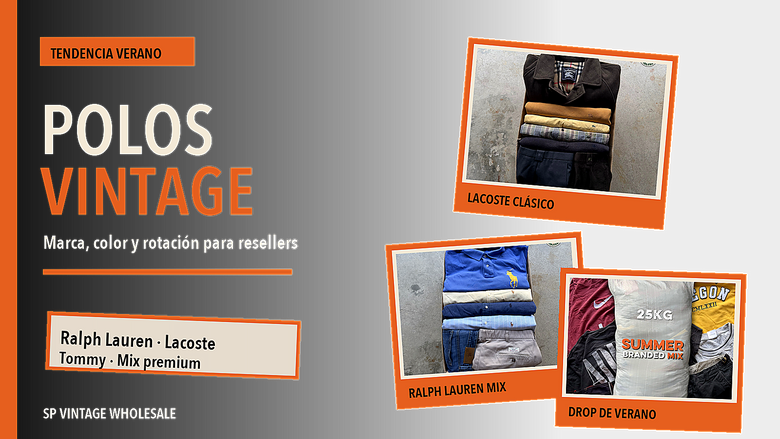 Polos vintage de marca: por qué funcionan en verano para resellers