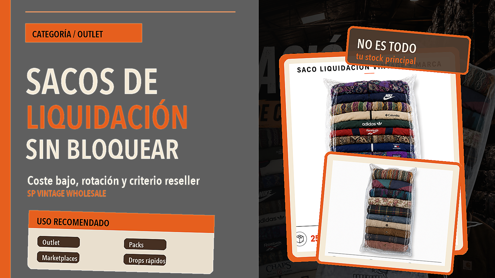 Sacos de liquidación vintage: cuándo tienen sentido para un reseller