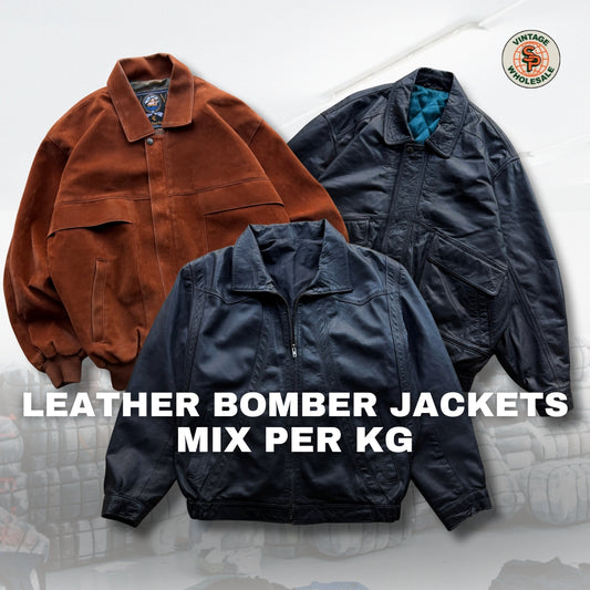10kg Bomber de piel vintage