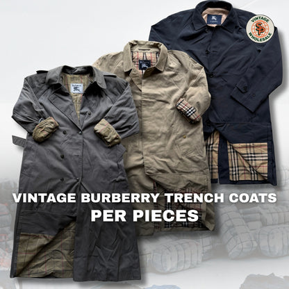 5x Gabardinas Burberry vintage por piezas