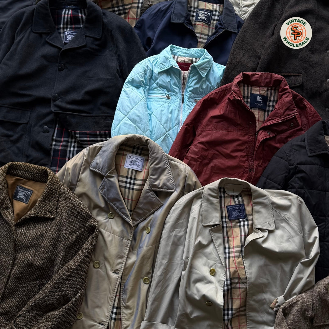 10x Abrigos Burberry vintage por piezas