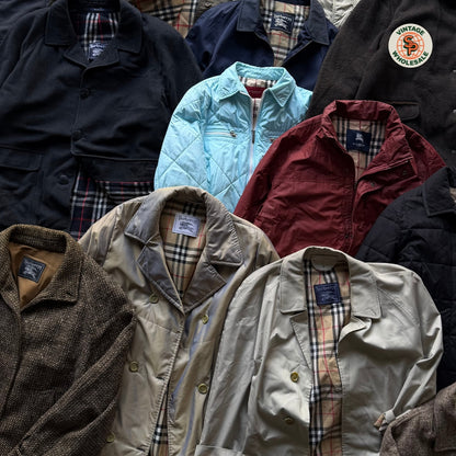 10x Abrigos Burberry vintage por piezas