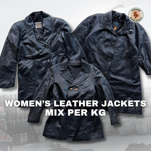 10kg Chaquetas de piel vintage de mujer
