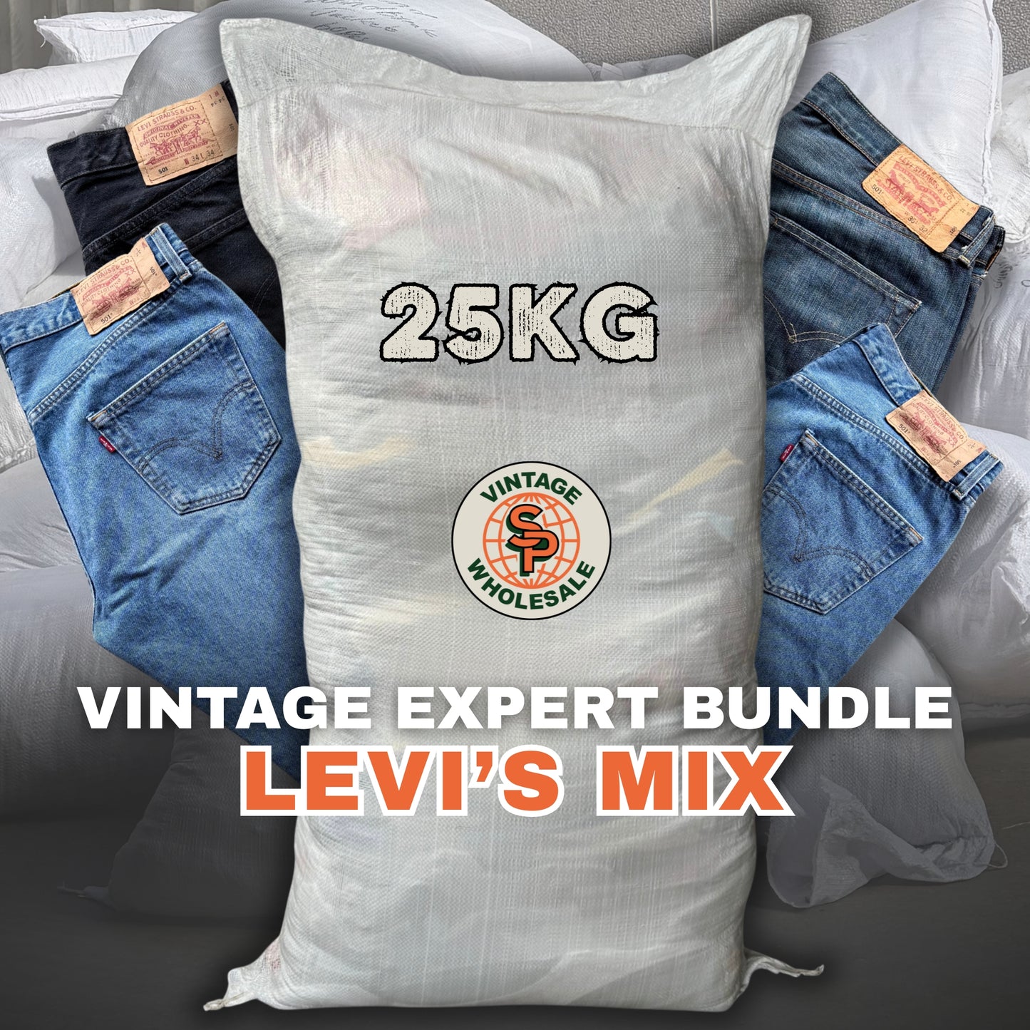 25kg Vintage expert bundle Levi's mix