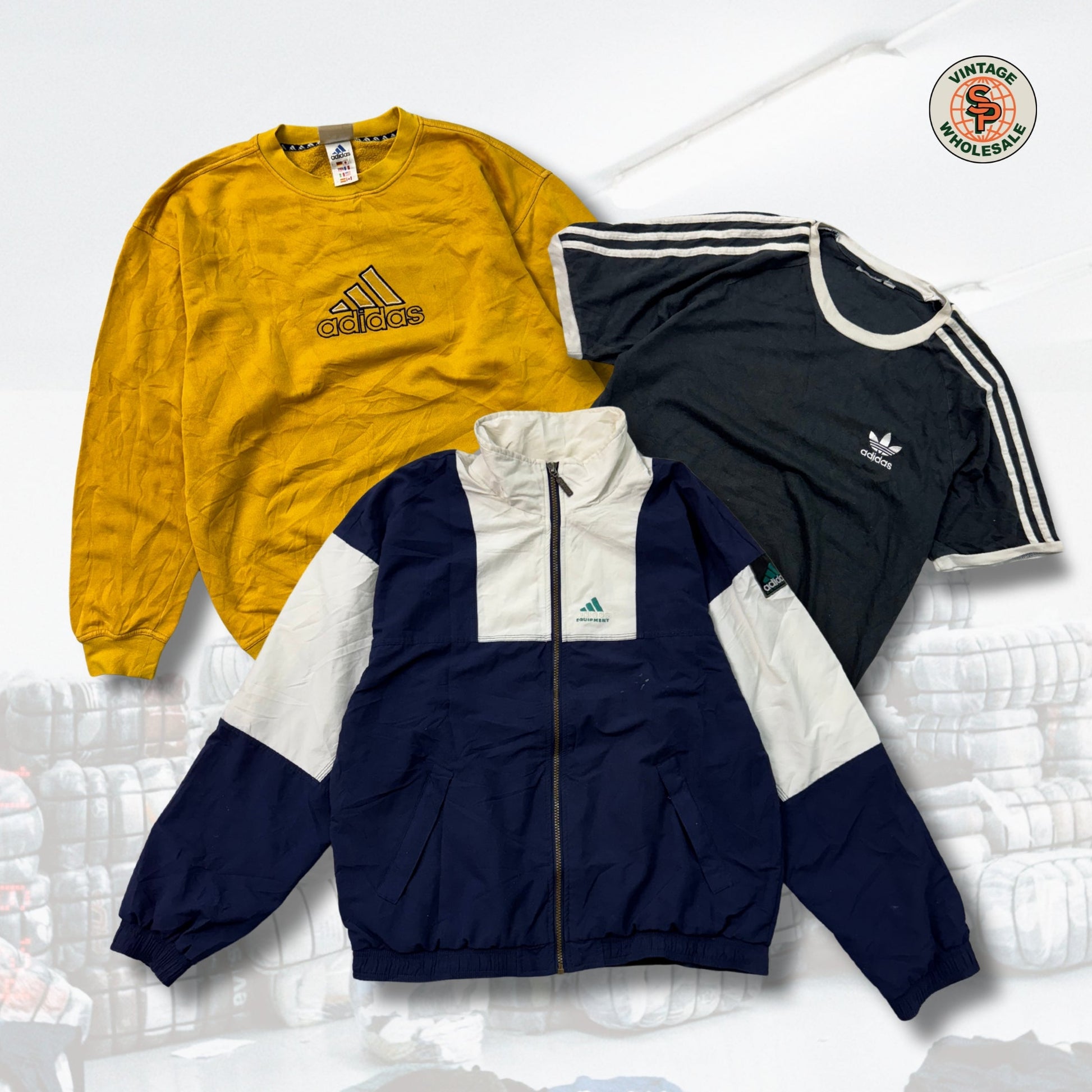 10kg Mix ropa Adidas Vintage - SP Vintage Wholesale  