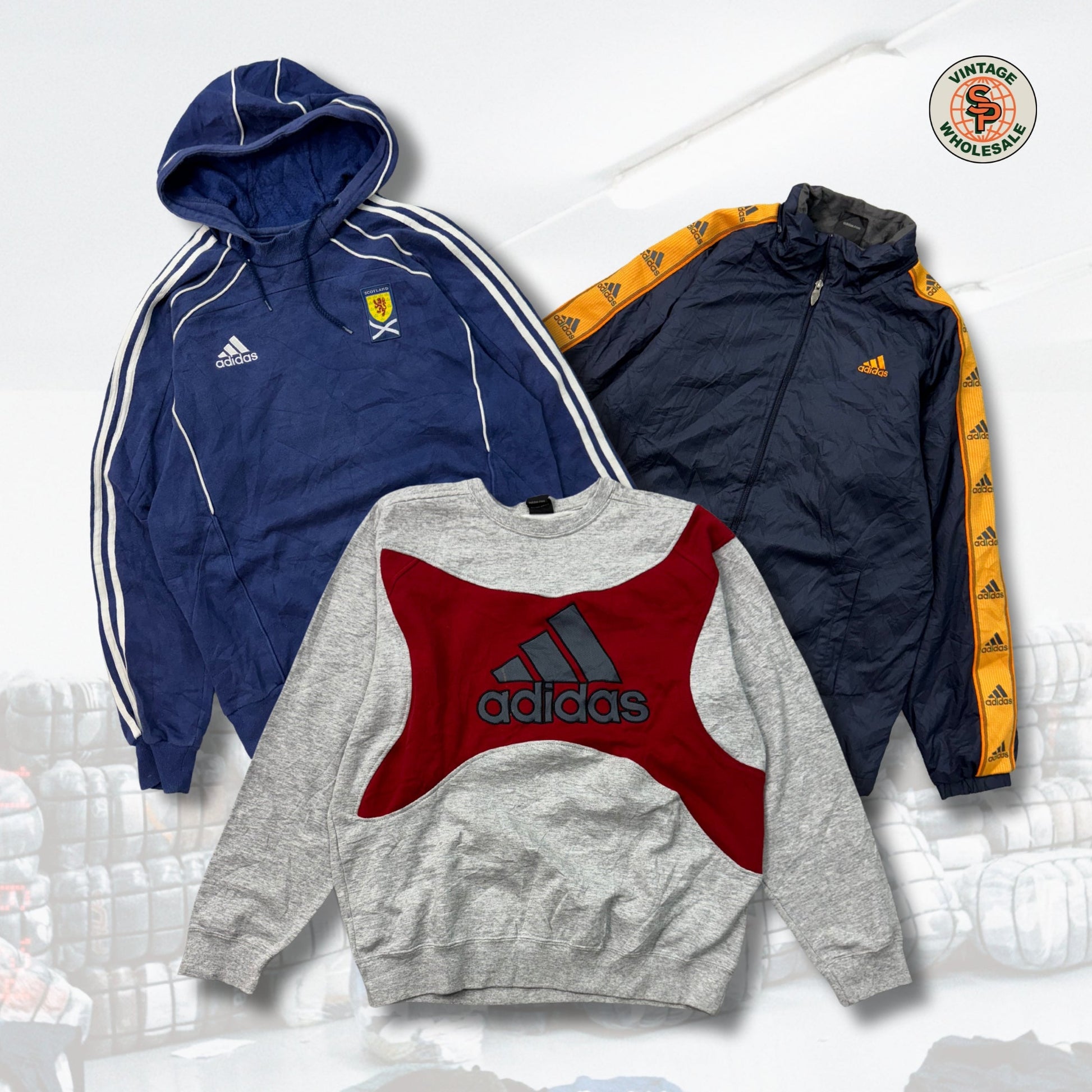 10kg Mix ropa Adidas Vintage - SP Vintage Wholesale  
