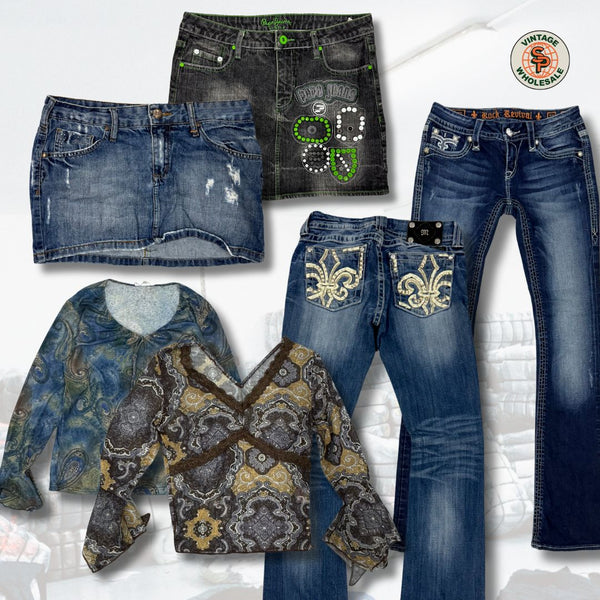 10kg Mix Y2K roupas vintage por kg - SP Vintage Wholesale
