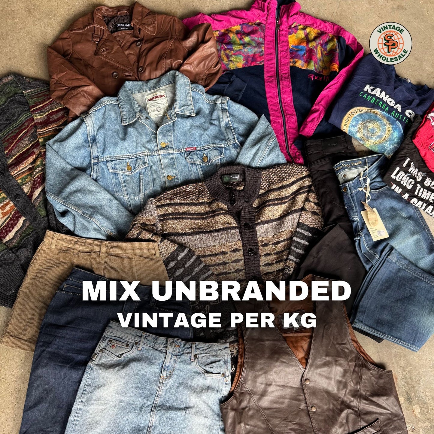 10kg Mix vintage sin marca - SP Vintage Wholesale  