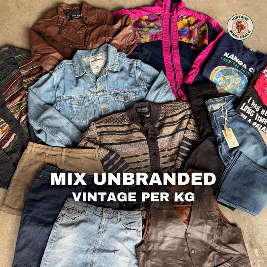 10kg Mix vintage sin marca - SP Vintage Wholesale  