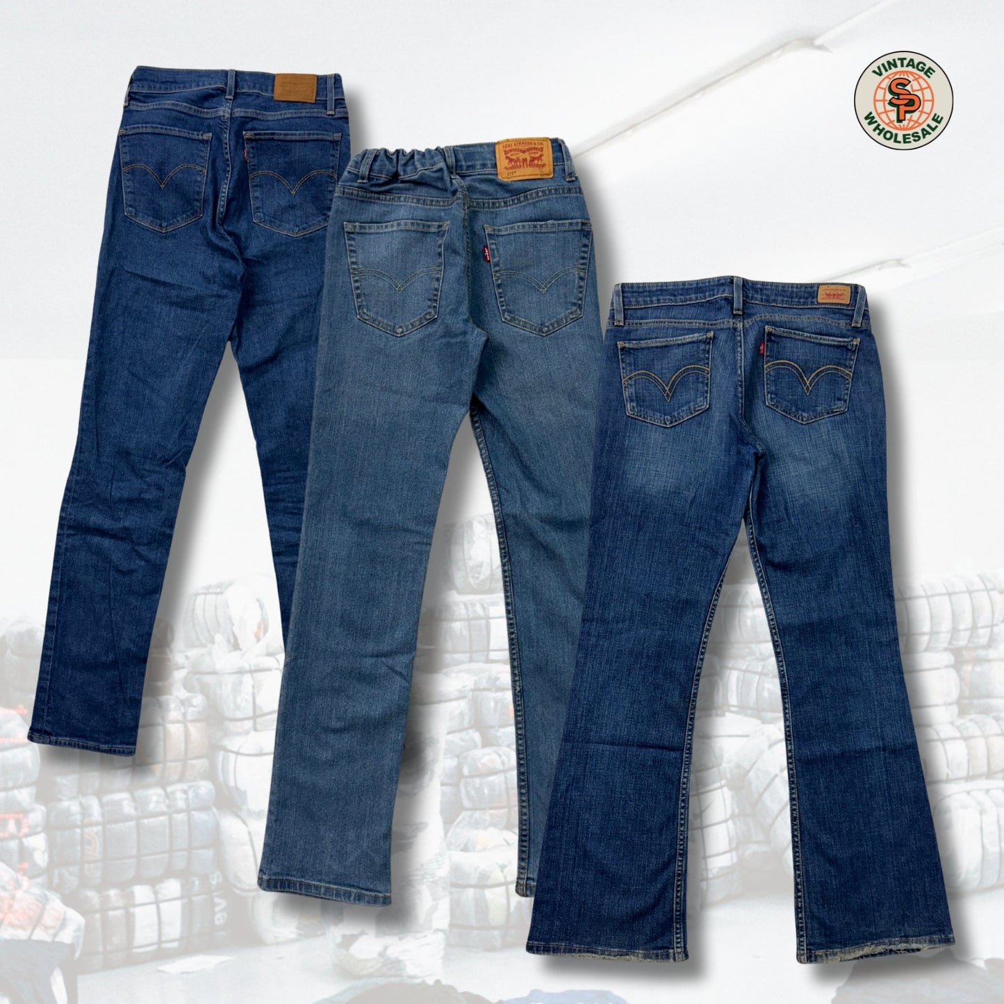 10kg Pantalones Levi's de mujer - SP Vintage Wholesale  