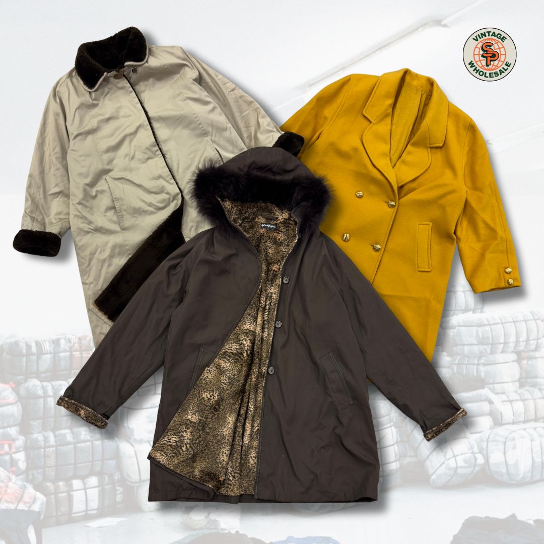 10kg vintage coats - SP Vintage Wholesale
