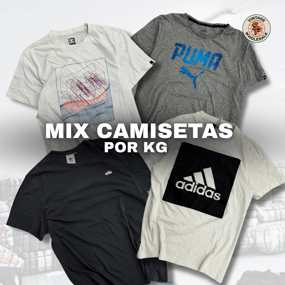 10kg camisetas de marca - SP Vintage Wholesale  