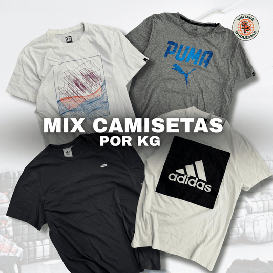 10kg camisetas de marca - SP Vintage Wholesale  