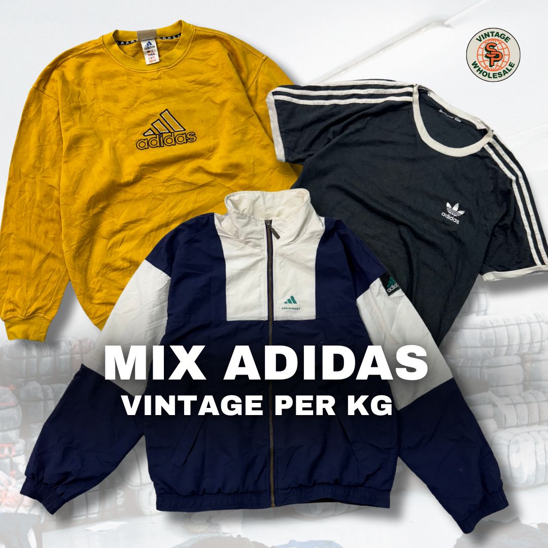 10kg Mix ropa Adidas Vintage - SP Vintage Wholesale