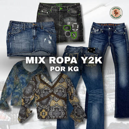 10kg Mix ropa Y2K vintage al kg - SP Vintage Wholesale