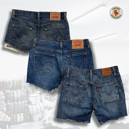 10kg Shorts Levi's mujer vintage mix - SP Vintage Wholesale  