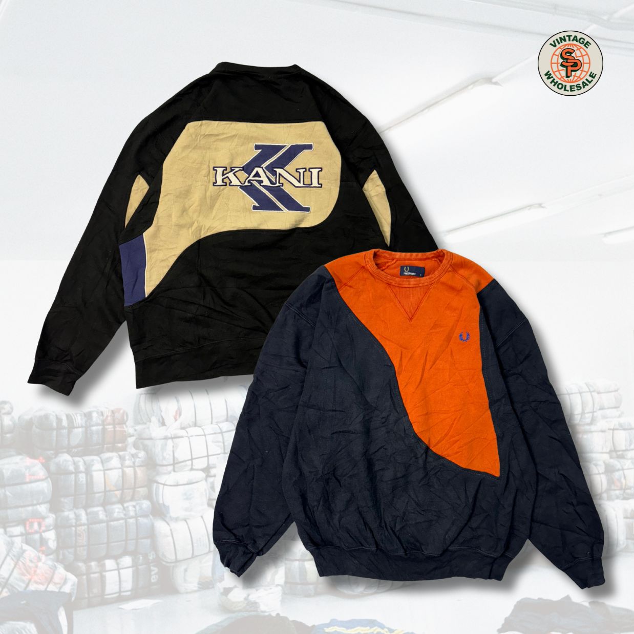 10x Sudaderas rework de marca por piezas - SP Vintage Wholesale  