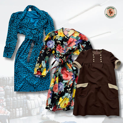 10x vestidos vintage por atacado - SP Vintage Wholesale  