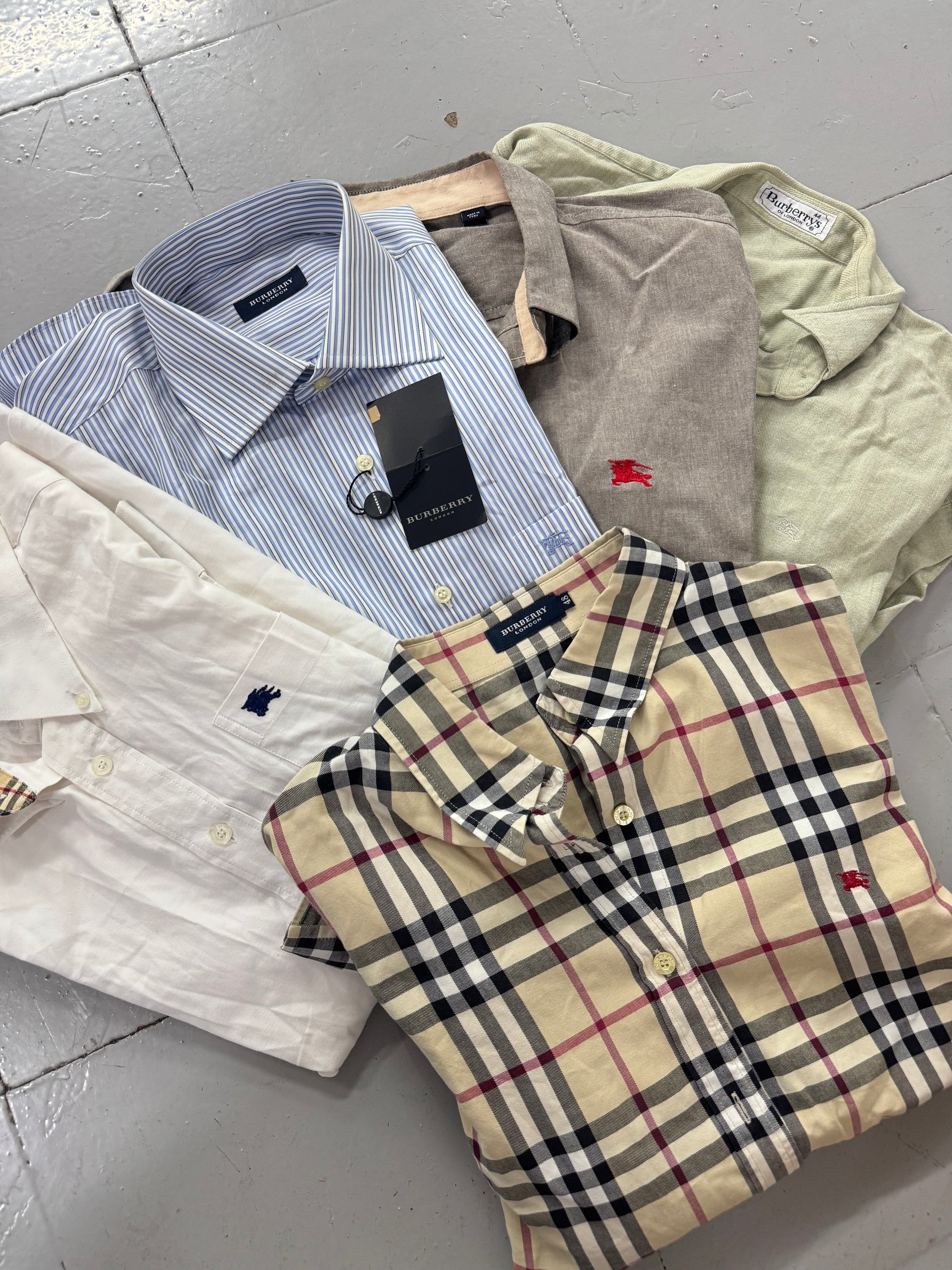 10x camisas Burberry - SP Vintage Wholesale  