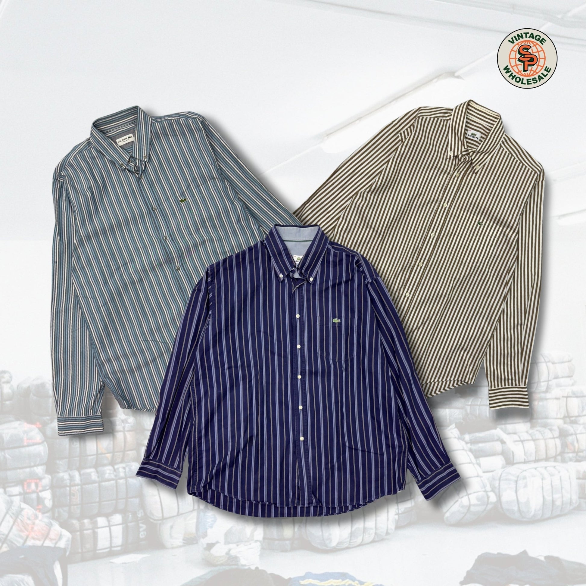 10x camisas Lacoste - SP Vintage Wholesale  