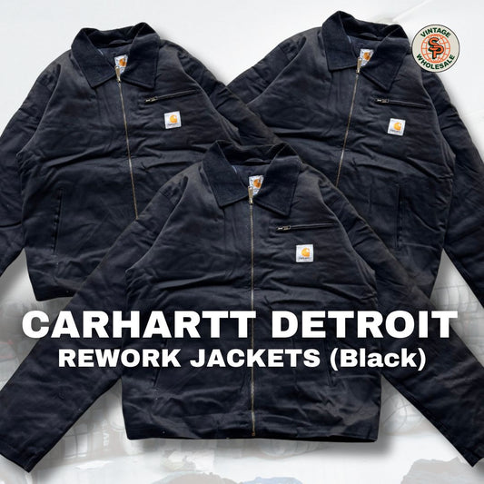 10x Carhartt rework detroit black - SP Vintage Wholesale