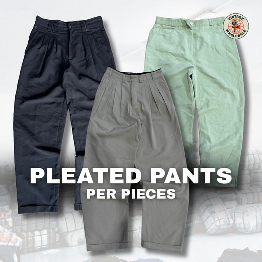 10x pantalones de pinza vintage - SP Vintage Wholesale