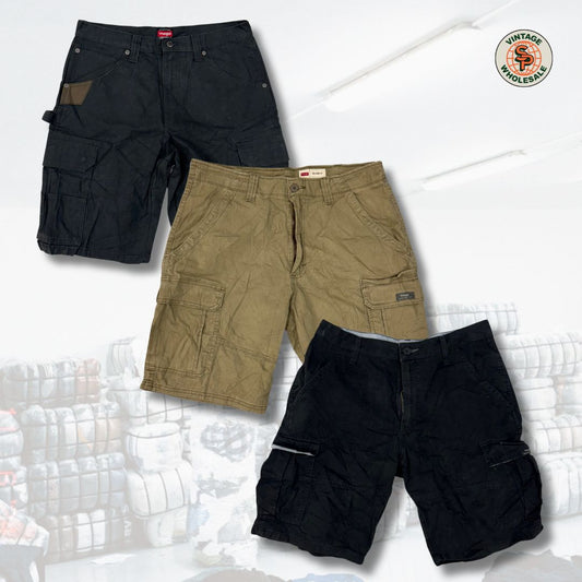 10x Shorts cargo Wrangler vintage - SP Vintage Wholesale