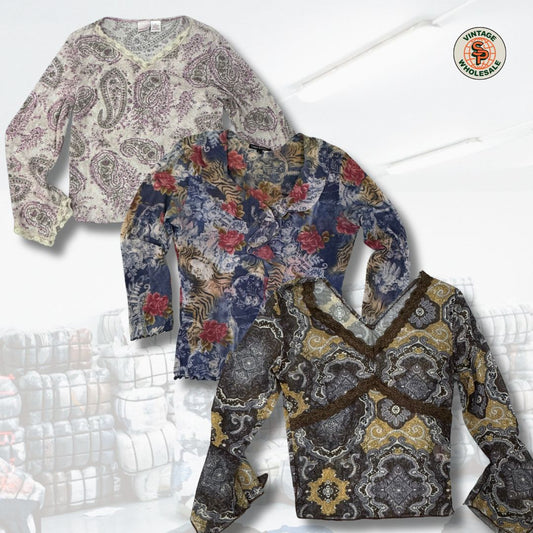 10x tops Y2K mujer - SP Vintage Wholesale