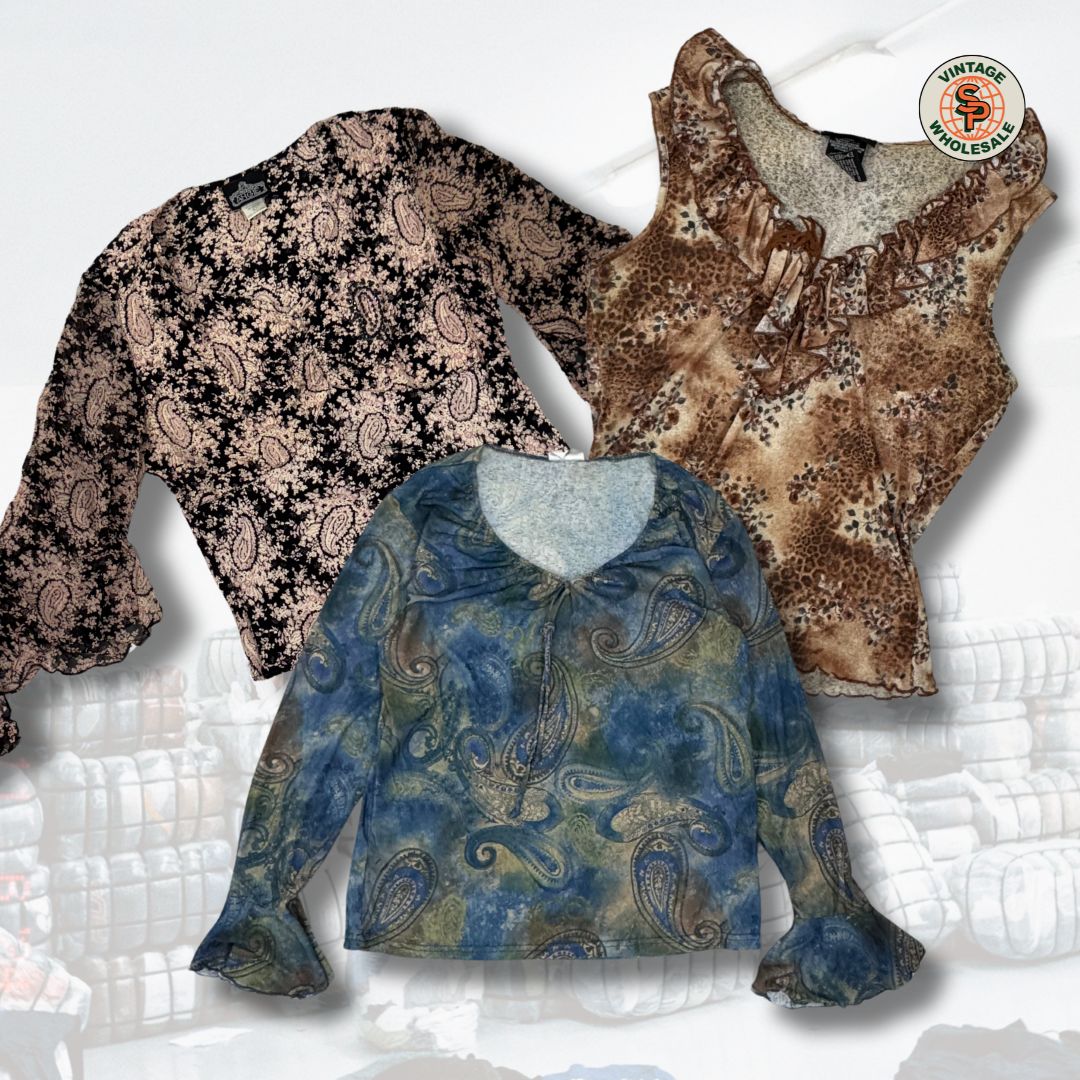 10x tops Y2K mujer - SP Vintage Wholesale