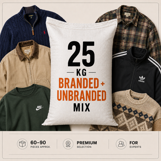 25kg Vintage specialist bundle branded and unbranded mix